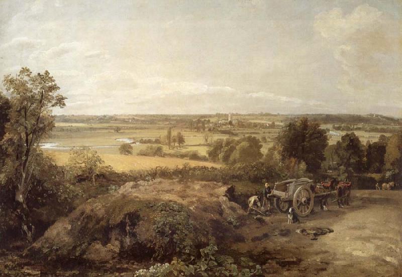 John Constable Stour Valley and the church of Dedham oil painting image